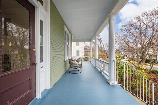balcony with a porch
