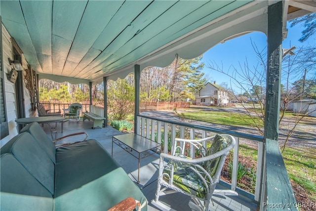 257 Horseshoe Bend Rd, Deltaville, VA 23043 - view of covered porch