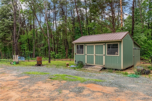 42 Mt Elba Rd, Columbia, VA 23038 - view of shed featuring a view of trees