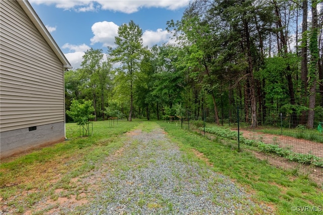 42 Mt Elba Rd, Columbia, VA 23038 - view of yard with driveway and a view of trees