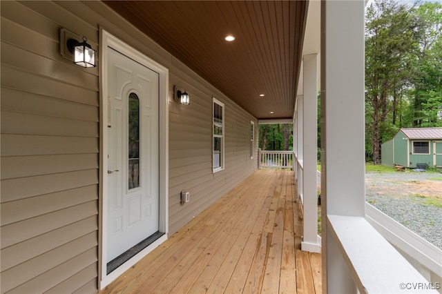 42 Mt Elba Rd, Columbia, VA 23038 - wooden deck featuring covered porch