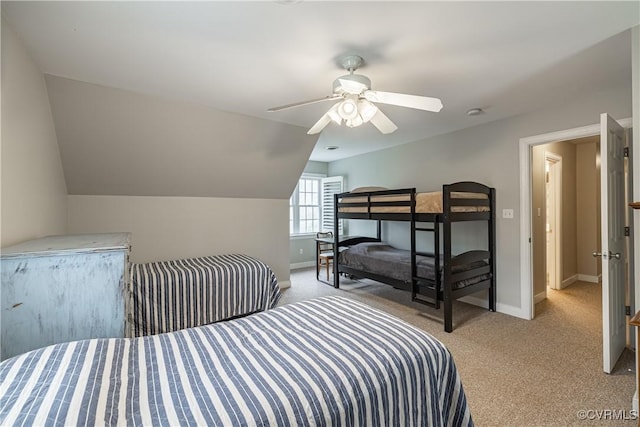 1635 Dorset Meadows Ln, Powhatan, VA 23139 - bedroom featuring carpet floors, a ceiling fan, and lofted ceiling