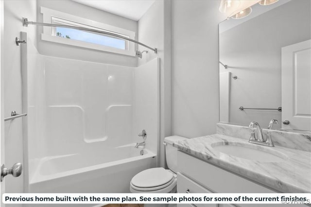 5782 Darlington Heights Rd, Farmville, VA 23901 - bathroom with vanity, shower / tub combination, and toilet