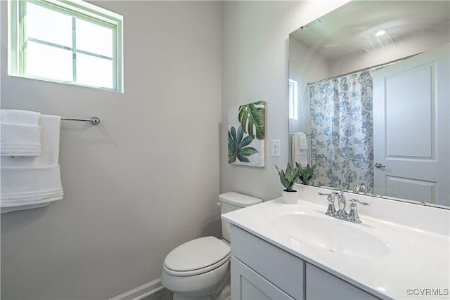 6328 Gossamer Aly, Moseley, VA 23120 - full bathroom featuring toilet, vanity, and a shower with curtain
