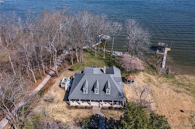 289 Oyster Shell Rd, Laneview, VA 22560 - aerial view of property and surrounding area with a large body of water