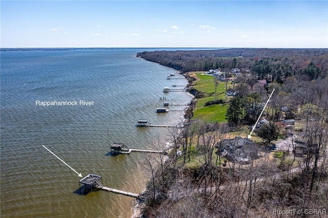 289 Oyster Shell Rd, Laneview, VA 22560 - aerial view of a nearby body of water