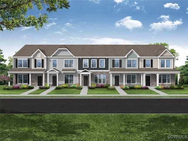 multi unit property with a front yard
