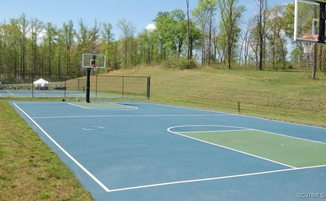 LOT73 Dove Ct, Louisa, VA 23024 - view of sport court with a yard, community basketball court, and fence