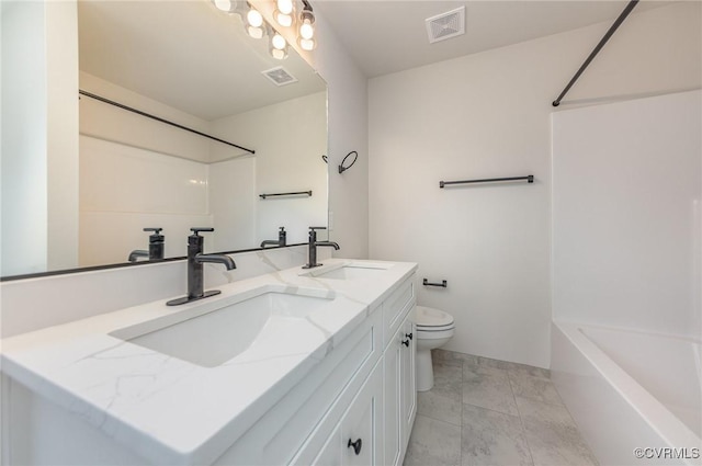 LOT73 Dove Ct, Louisa, VA 23024 - full bath with a sink, visible vents, and toilet