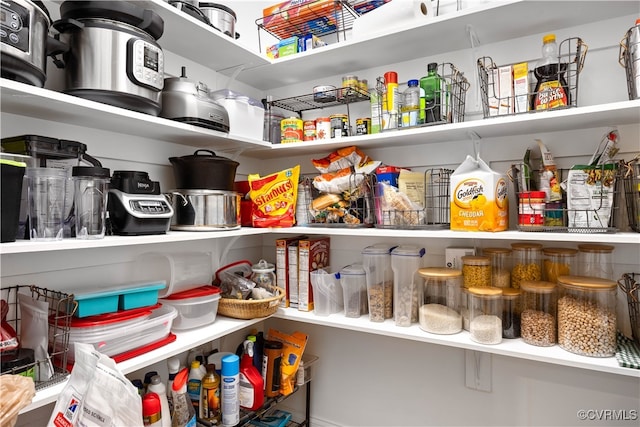 view of pantry