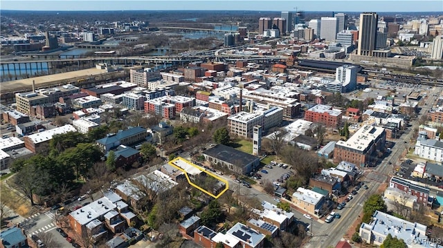 2200 E Grace St, Richmond, VA 23223 - birds eye view of property featuring a view of city