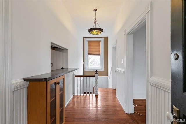 2200 E Grace St, Richmond, VA 23223 - hallway featuring an upstairs landing and dark wood finished floors