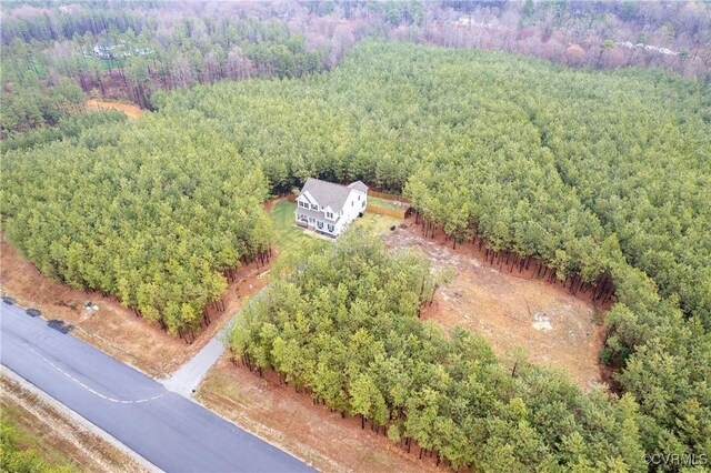 7324 Bailie Dr, Mechanicsville, VA 23111 - drone / aerial view featuring a forest view