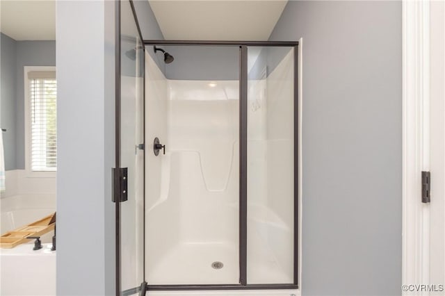 7324 Bailie Dr, Mechanicsville, VA 23111 - full bath with a stall shower and a garden tub