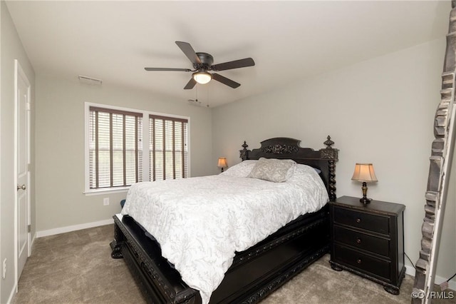 7324 Bailie Dr, Mechanicsville, VA 23111 - carpeted bedroom featuring baseboards and a ceiling fan