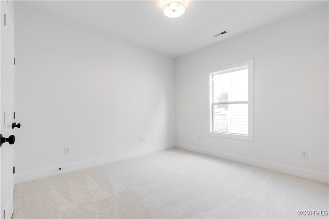 8031 Lake Shore Dr, North Chesterfield, VA 23235 - spare room featuring light carpet, baseboards, and visible vents