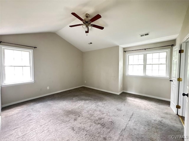 14312 Ashdale Way, Chesterfield, VA 23832 - carpeted spare room featuring ceiling fan and lofted ceiling