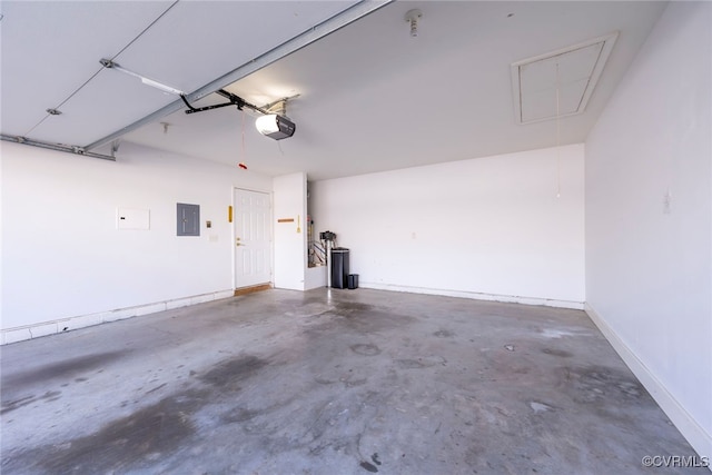 2404 Wanstead Ct, Henrico, VA 23238 - garage with electric panel, a garage door opener, and baseboards
