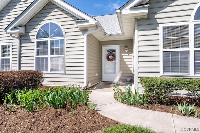 2404 Wanstead Ct, Henrico, VA 23238 - view of exterior entry with a shingled roof