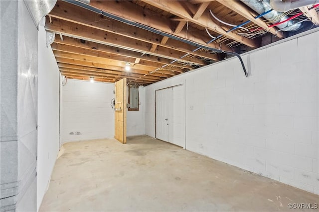 2407 Crawley Rd, Cullen, VA 23924 - unfinished below grade area with electric panel