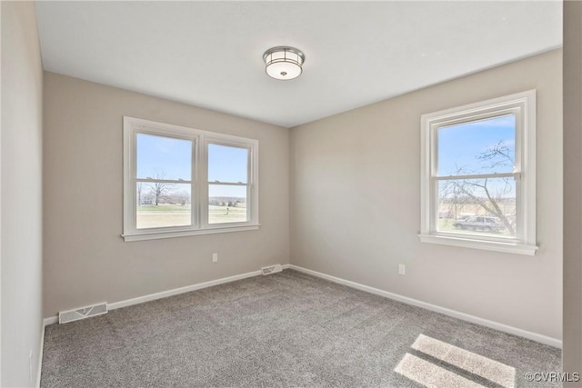 2407 Crawley Rd, Cullen, VA 23924 - carpeted spare room featuring a wealth of natural light, visible vents, and baseboards