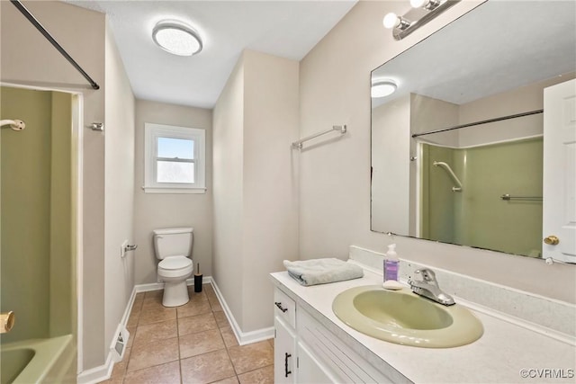 2407 Crawley Rd, Cullen, VA 23924 - full bath with baseboards, toilet, tile patterned floors, and vanity