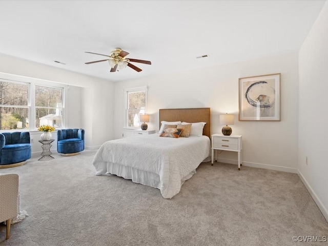 10107 Heritage Ln, Glen Allen, VA 23060 - carpeted bedroom featuring baseboards and a ceiling fan