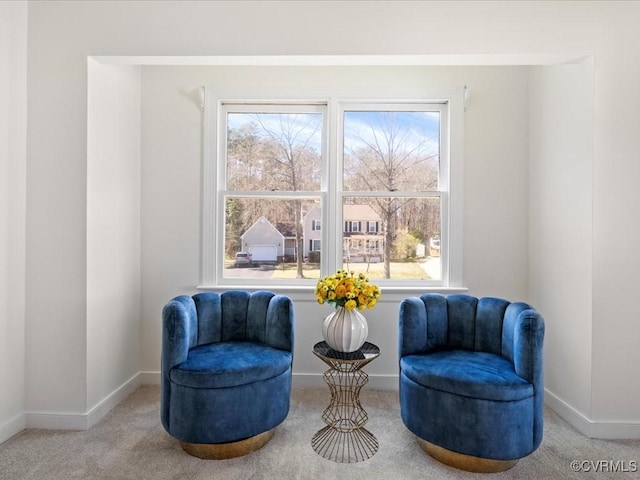 10107 Heritage Ln, Glen Allen, VA 23060 - sitting room featuring carpet flooring and baseboards