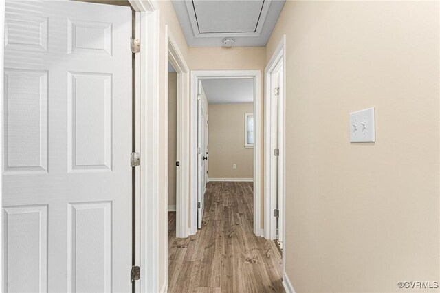 1713 Boydton Plank Rd, Petersburg, VA 23805 - hallway featuring baseboards and light wood-type flooring