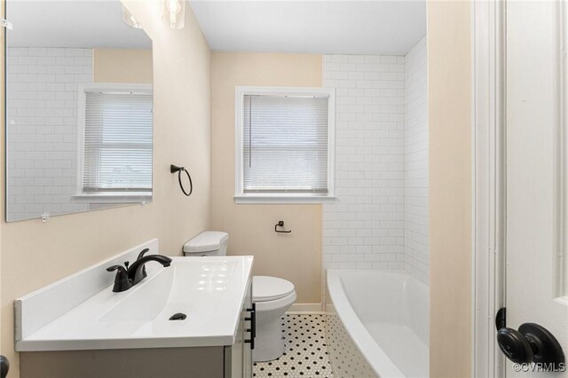 1713 Boydton Plank Rd, Petersburg, VA 23805 - full bath with baseboards, toilet, and vanity