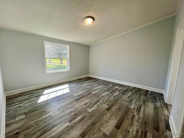 409 Remo Rd, Heathsville, VA 22473 - spare room with dark wood-style floors, baseboards, and ornamental molding