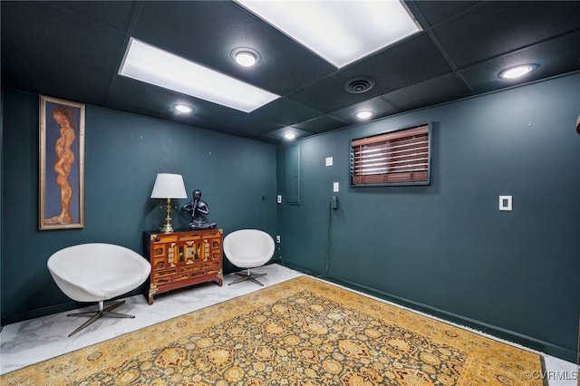 8203 Overbury Rd, Richmond, VA 23227 - living area with recessed lighting, visible vents, and baseboards