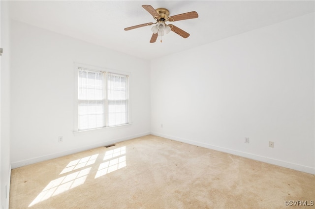 14007 Spring Rd, Montpelier, VA 23192 - unfurnished room with light colored carpet, baseboards, and a ceiling fan