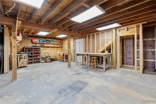 14304 Horseshoe Ford Rd, Ashland, VA 23005 - below grade area with a workshop area
