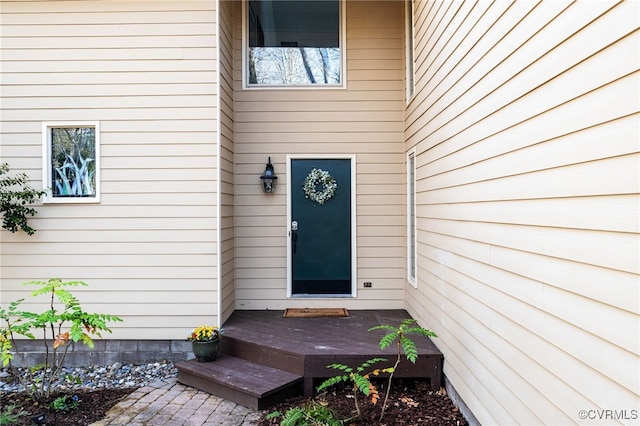 14304 Horseshoe Ford Rd, Ashland, VA 23005 - property entrance with a wooden deck