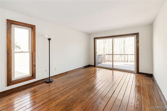 14304 Horseshoe Ford Rd, Ashland, VA 23005 - empty room featuring baseboards, a wealth of natural light, and wood-type flooring