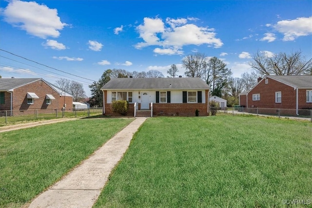 111 N Battery St, Highland Springs, VA 23075 - single story home featuring brick siding