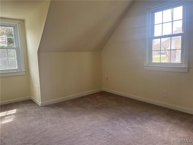 309 Royal Oak Ave, Colonial Heights, VA 23834 - additional living space with lofted ceiling, plenty of natural light, and carpet flooring