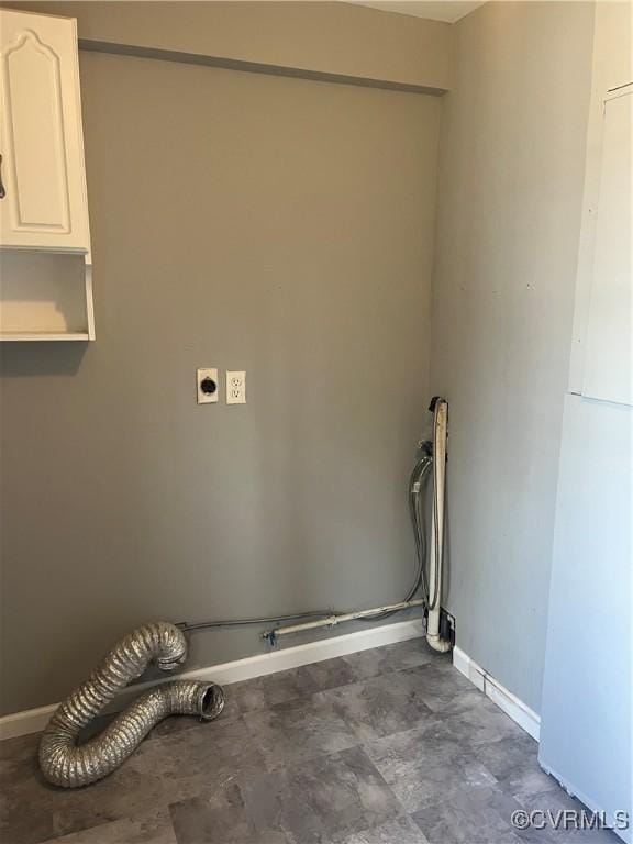 309 Royal Oak Ave, Colonial Heights, VA 23834 - laundry area featuring cabinet space and hookup for an electric dryer