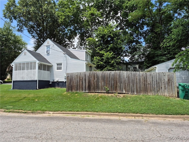309 Royal Oak Ave, Colonial Heights, VA 23834 - view of side of home with a sunroom