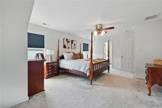 11418 Parrish Creek Ln, Chesterfield, VA 23832 - bedroom featuring light colored carpet, a ceiling fan, and baseboards