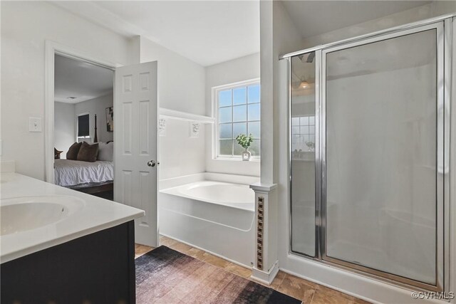 11418 Parrish Creek Ln, Chesterfield, VA 23832 - ensuite bathroom with a stall shower, vanity, and a garden tub