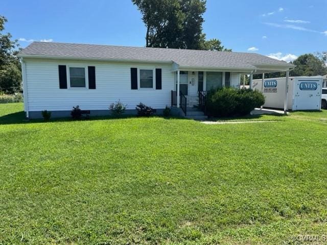 1012 Marsh St, Essex, VA 22560 - single story home with a front yard