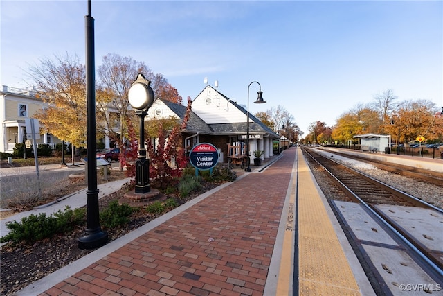 124 Steyland St, Ashland, VA 23005 - view of road with sidewalks, street lights, and traffic signs