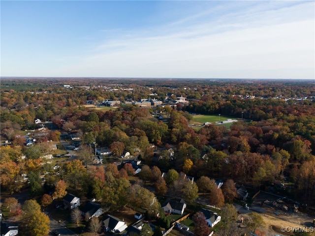 124 Steyland St, Ashland, VA 23005 - aerial overview of property's location with a forest