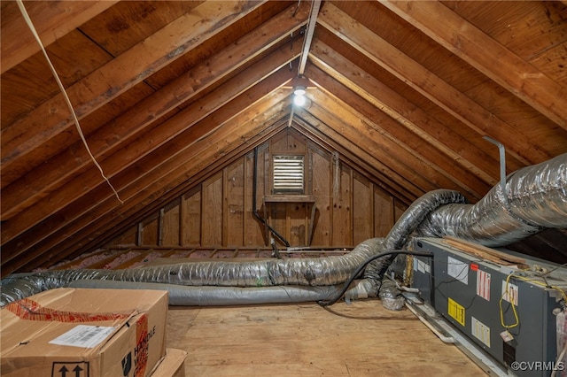 view of attic
