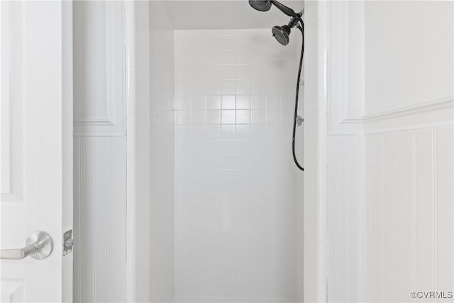 201 Winston Ave, Colonial Heights, VA 23834 - bathroom view of a tile shower and a decorative wall