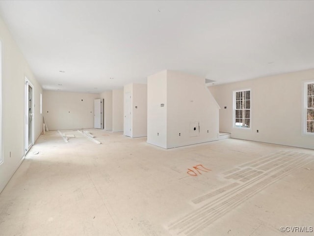 view of unfurnished living room