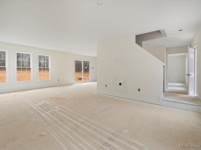 view of unfurnished living room