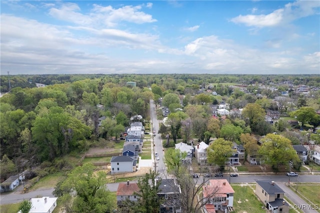 bird's eye view with a residential view